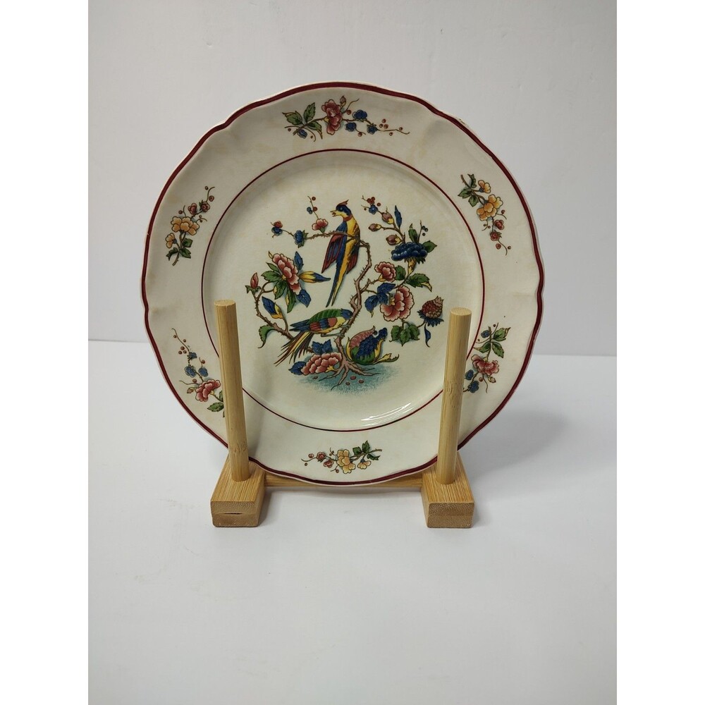 Villeroy Boch Phoenix Bird of Paradise 7.5" Salad Plate Saar Vintage **Crazing**